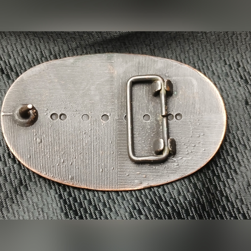 Engraved Copper Belt Buckle - Picture 9 of 10